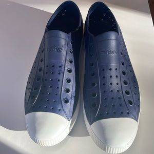 Men’s Navy blue Native shoes. Size 13. Worn less than 3 times.